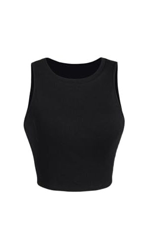 Women Tank Tops High Neck Sleeveless Going Out Cute Crop Top Trendy Basic Fitted Shirts