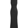 Women Summer Sleeveless Maxi Dresses Ruched Bodycon Long Wedding Guest Dress Cocktail Evening Gown