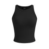 Womens Cotton Tank Tops Sleeveless Ribbed Basic Shirt Summer Crew Neck Racerback Shirts