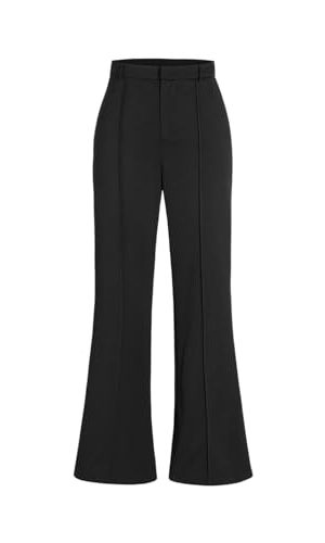 Solid Knitted Flared Trousers