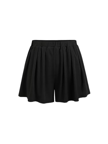 Women Shorts Elastic Waist Wide Leg Flowy Baggy Boxer Shorts Summer Vacation Boho Casual Outfits 2025