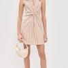 Women's Gingham Denim Sleeveless McKenna Dress
