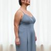 Plus Size Jumpsuits For Curvy Women V Neck Sleeveless Spaghettis Strap Wide Leg Overalls Casual Summer Outfits