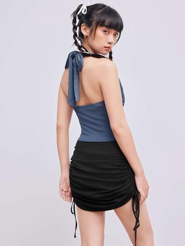 Halter Crop Tops for Women Sleeveless Going Out Tank Crop 2025 Trendy