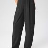 Solid High Waist Pleated Wide Leg Trousers