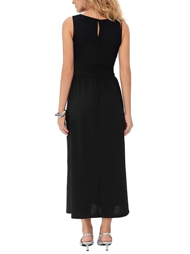 A Line Dress Womens Sleeveless Cocktail Party Midi Elegant Dresses with Pockets