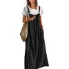 Casual Wide Leg Jumpsuits for Women Boho Floral Pleated Overalls Rompers Summer Outfits with Pockets P0D