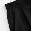 Solid High Waist Pleated Wide Leg Trousers