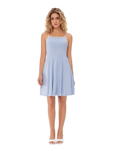 Women's Gingham Mini Dress for Summer Plaid Dresses Flowy Trendy Sun Dress