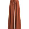Palazzo Pants for Women Wide Leg Drawsting Elastic High Waisted Comfy Casual Flowy Pants with Pockets