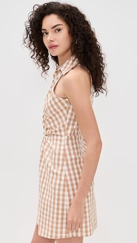 Women's Gingham Denim Sleeveless McKenna Dress