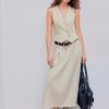 Women's Vest V Neck Sleeveless Linen-blend Work Blazer Vest Crop Button Suit Vest for Summer Casual Trendy