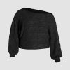 Women’s Boat Neck Dolman Sleeve Knit Sweater Fall Trendy Sweater Pullover Tops Jumper