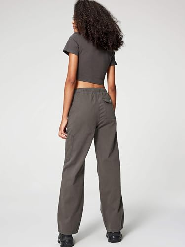 Women's High Waisted Cargo Pants with Drawstring and Cargo Pockets Trendy Daily Casual