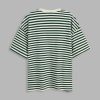 Striped Oversized Top for Women Crew Neck Short Sleeve Loose Casual Tops