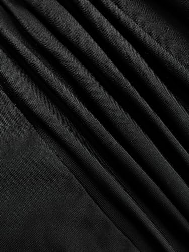 Solid Ruched U-Neckline Ruffle Maxi Dress