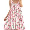 Summer Dresses for Women 2025 Casual Boho Floral Sundresses Sleeveless Scoop Neck Beach Tank Dresses EVS