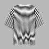 Striped Oversized Top for Women Crew Neck Short Sleeve Loose Casual Tops