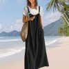 Casual Wide Leg Jumpsuits for Women Boho Floral Pleated Overalls Rompers Summer Outfits with Pockets P0D