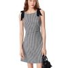 Gingham Dress Women's Sleeveless Summer Mini Dress Tie Shoulder