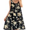 Summer Dresses for Women 2025 Casual Boho Floral Sundresses Sleeveless Scoop Neck Beach Tank Dresses EVS