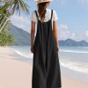 Casual Wide Leg Jumpsuits for Women Boho Floral Pleated Overalls Rompers Summer Outfits with Pockets P0D