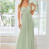 Women's Sexy Chiffon One Shoulder Sweetheart Floor Length Pleated Wedding Geust Summer Formal Dresses 09768