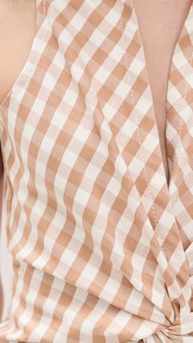 Women's Gingham Denim Sleeveless McKenna Dress