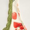 Summer Mini Dresses for Women Fruit Pattern Sweetheart Neck Sleeveless Sundress Knotted Tie A Line Sun Dresses