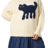 Women’s Cat Sweater Long Sleeve Crew Neck Fun Graphic Cute Patterned Pullover Sweater Tops