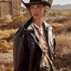 Faux Leather Collar Soild Pocket Jacket Women's Faux Leather Jacket Cool Long Sleeve Outerwear