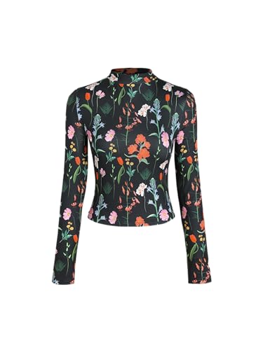Floral Knitted Long Sleeve Top