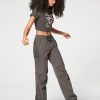 Women's High Waisted Cargo Pants with Drawstring and Cargo Pockets Trendy Daily Casual