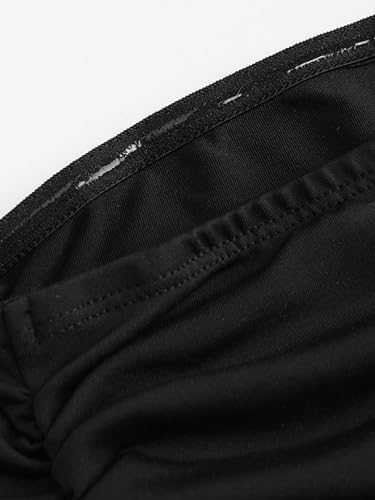 Tube Top for Women Strapless Ruched Sexy Going Out Basic Bandeau Crop Tops Summer Outfits