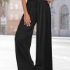 Women Summer Boho Palazzo Pants High Waist Wide Leg Floral Casual Cotton Lounge Trousers with Pockets PP0