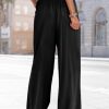Women Summer Boho Palazzo Pants High Waist Wide Leg Floral Casual Cotton Lounge Trousers with Pockets PP0