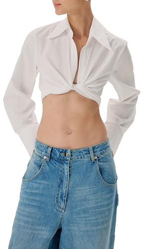 Women's Palmer Cotton Poplin Crop Top