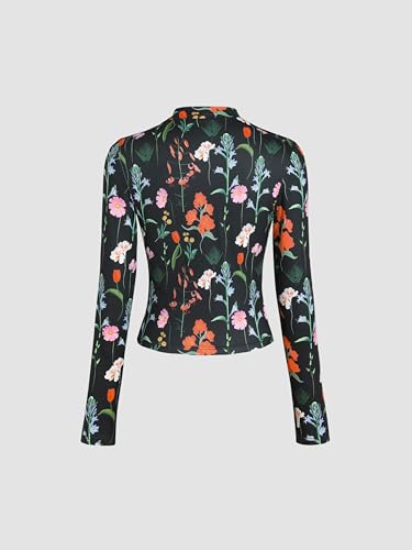 Floral Knitted Long Sleeve Top