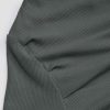 Women's Asymmetrical Top Off The Shouler Long Sleeve Shirts Ruched Going Out Crop Tops