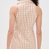 Women's Gingham Denim Sleeveless McKenna Dress