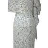 Womens Embossed Jacquard Shawl Dress