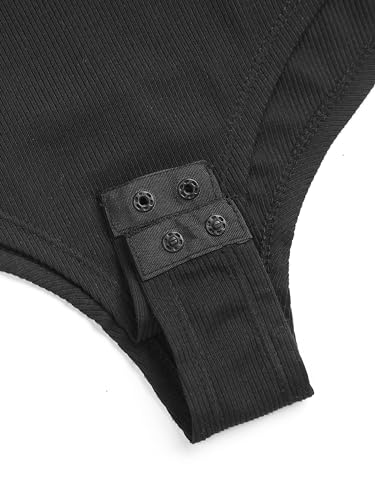 Women Long Sleeve Crew Neck Slim Fit Bodysuits Going Out Tops 2025 Casual Outfits