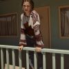 Women‘s Wool Color Block Sweater Knitted Boat Neck Bell Sleeve Pullover Sweatshirt Tops