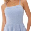 Women's Gingham Mini Dress for Summer Plaid Dresses Flowy Trendy Sun Dress