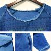 Women Long Loose Fit Sweatshirt Dress Ombre Ethnic Printed 4/5 Sleeve Side Slit with Pockets Tunic Pullover JGP