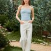 Summer Striped Tube Tops for Women Sleeveless Casual Strapless Crop Tops Trendy