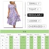 Women's Summer Causal Puff Short Sleeve Smocked Dress Elastic Waist Tiered Midi Dress with Pockets EP2