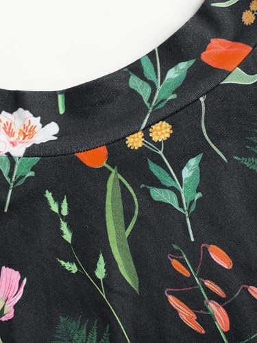 Floral Knitted Long Sleeve Top