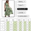 Women Summer Dresses Ruffle Cap Sleeve Casual Dress Boho Smocked Bodice Maxi Dress with Pockets E05