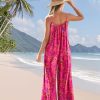 Casual Wide Leg Jumpsuits for Women Boho Floral Pleated Wide Leg Overalls Rompers Vacation Outfits with Pockets PIA
